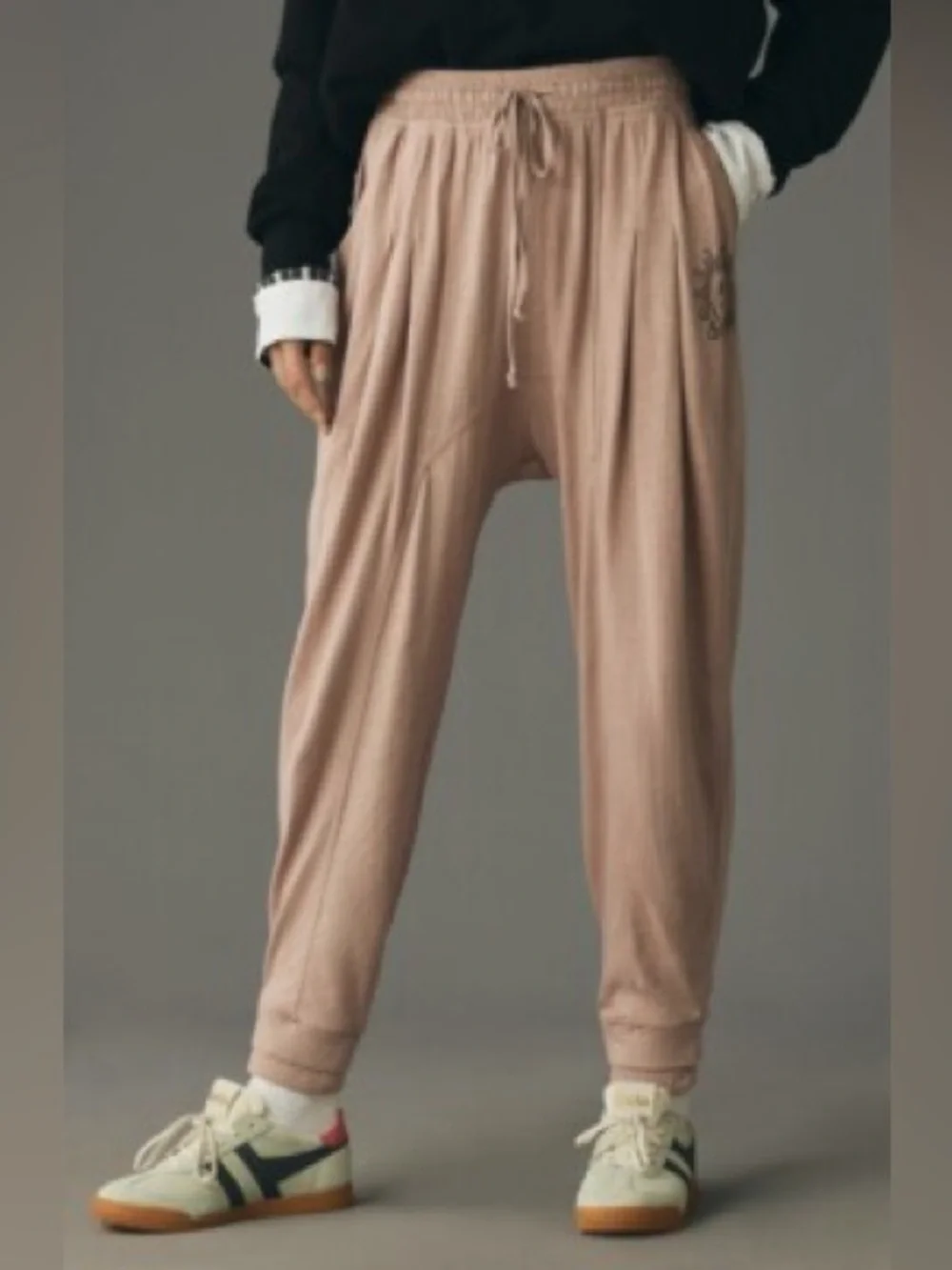 Anthropologie | Daily practice pleated harem joggers size small